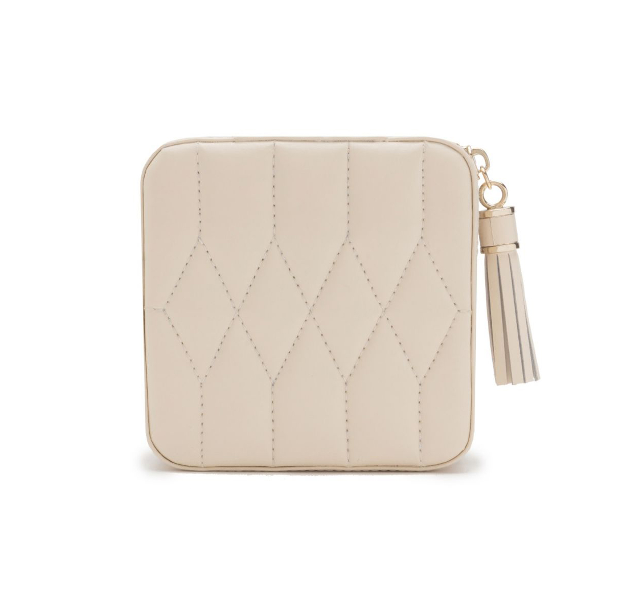 WOLF Caroline Zip Travel Case in Ivory